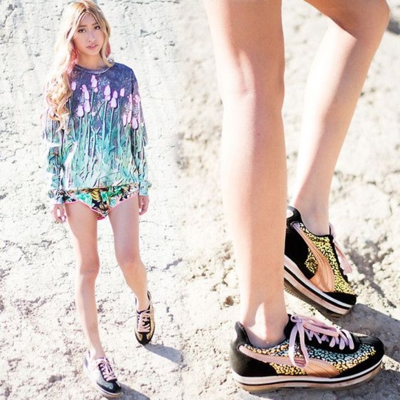 puma sf77 platform rose gold